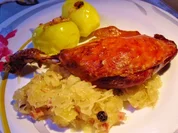 Confit de Pato - auf Sauerkraut ... - Rezept
