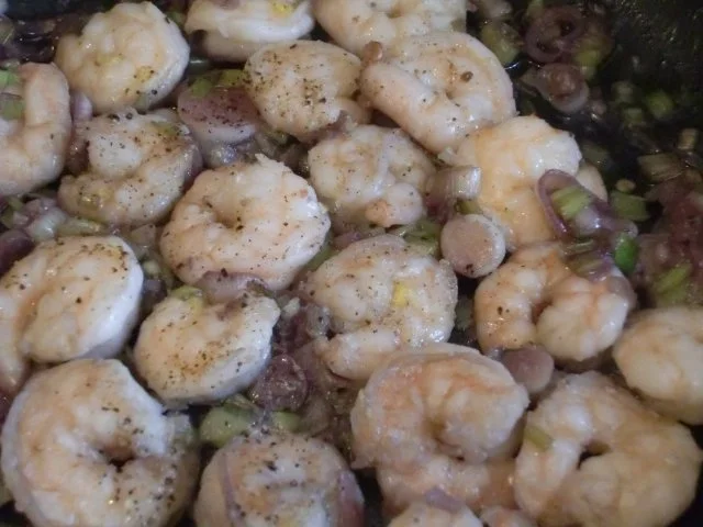 Garnelen mit Frühlingszwiebeln - Rezept