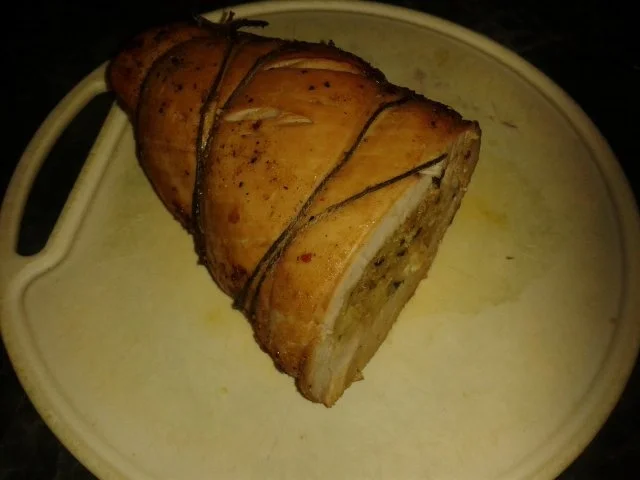 Putenrollbraten mit Semmelfülle - Rezept - Bild Nr. 4