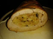 Putenrollbraten mit Semmelfülle - Rezept