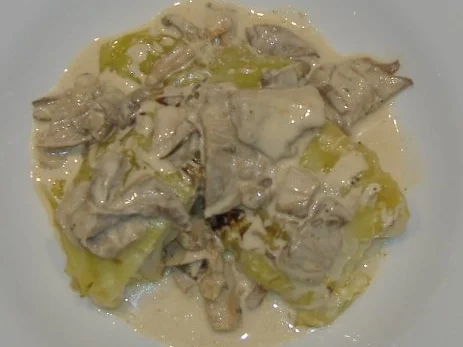 Geschmorter Spitzkohl mit Rahmpilzen - Rezept