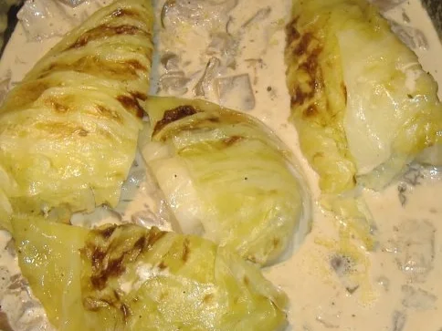 Geschmorter Spitzkohl mit Rahmpilzen - Rezept - Bild Nr. 5