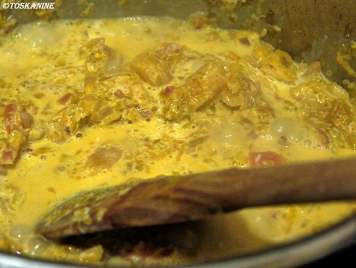 Kabeljau-Filet auf Curry-Spitzkohl - Rezept - Bild Nr. 10