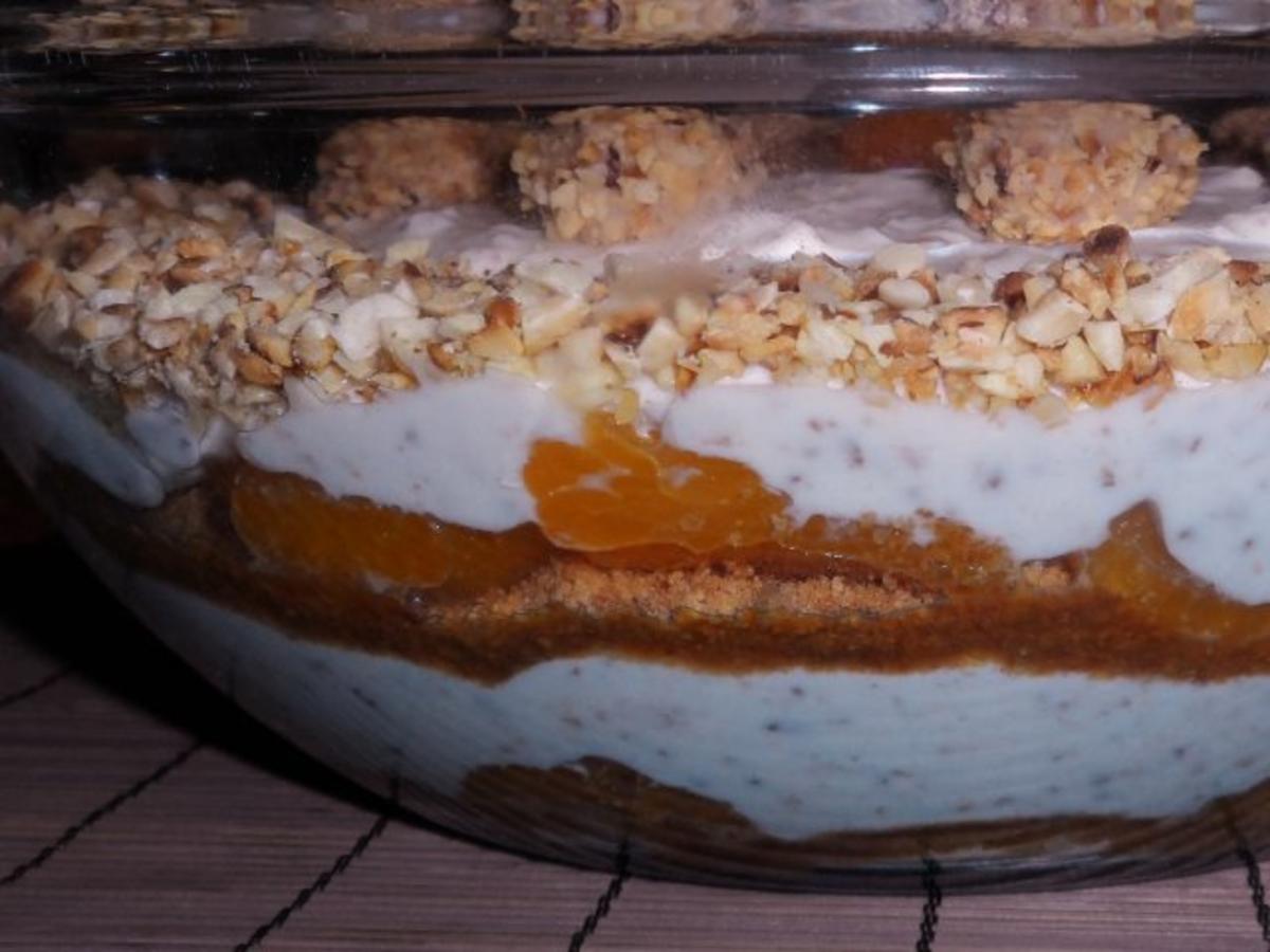 Dessert: Amarettini Haselnuss Schichtcreme mit Mandarinen - schnell ...