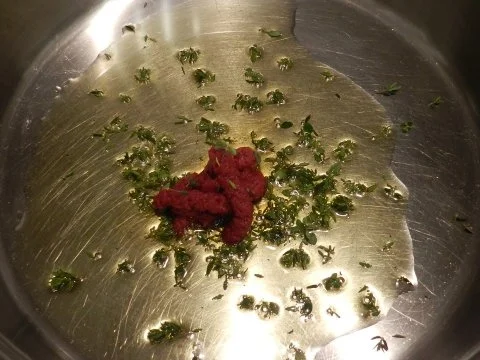 Gemüse-Lachs-Pfanne mit Meerrettich-Soße - Rezept - Bild Nr. 3