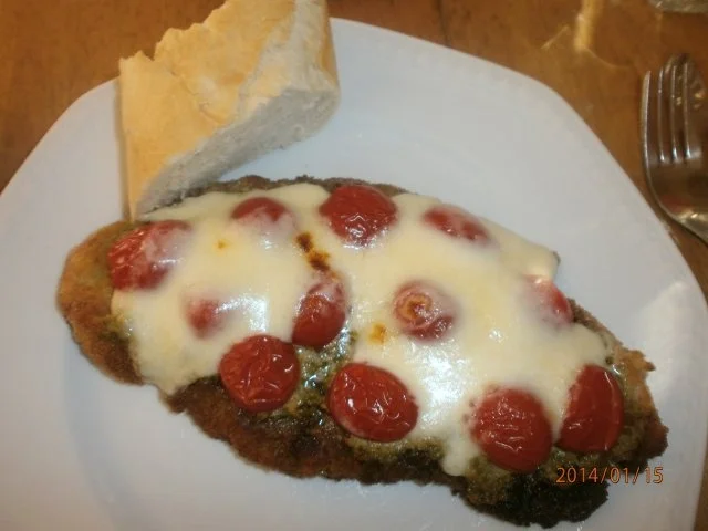 Saftige Schnitzel unter die Haube gebracht - Rezept