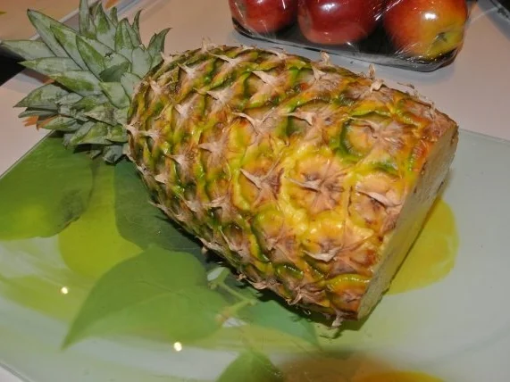 Rezept: Ananas schön aufgeschnitten Bild Nr. 4 Ananas schön aufgeschnitten - Rezept - Bild Nr. 4