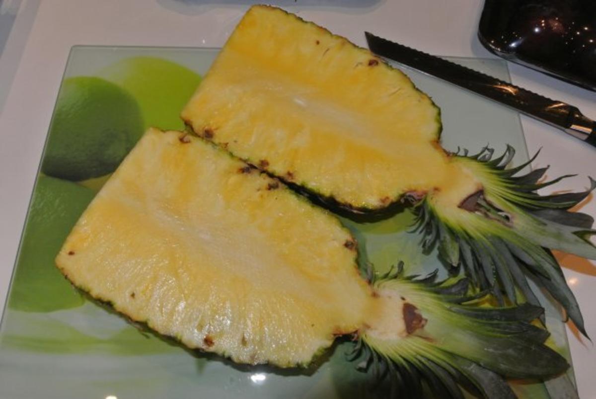 Ananas schön aufgeschnitten - Rezept - Bild Nr. 5