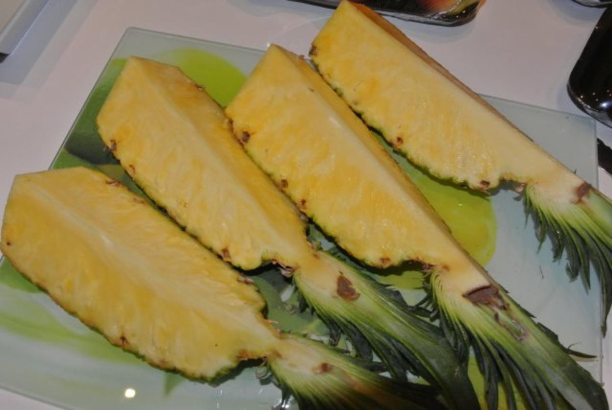 Ananas schön aufgeschnitten - Rezept - Bild Nr. 6