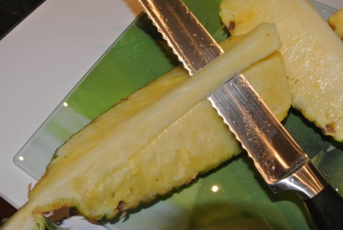 Ananas schön aufgeschnitten - Rezept - Bild Nr. 7