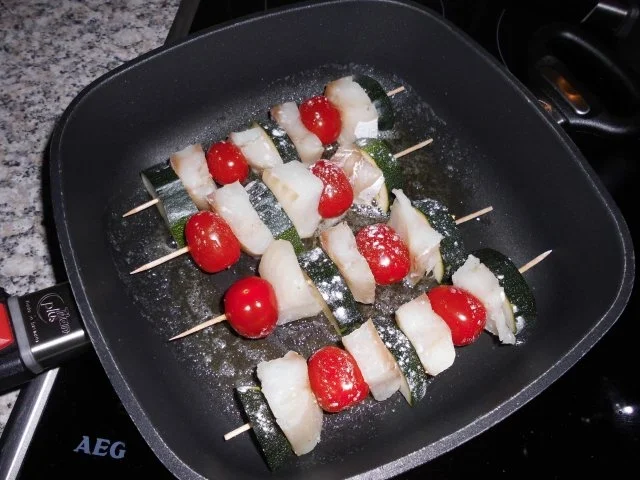 Rezept: Fischspieße mit Paprikasoße>> Bild Nr. 4 Fischspieße mit Paprikasoße>> - Rezept - Bild Nr. 4