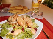 Hähnchenbrust gegrillt auf Sommersalat>> - Rezept
