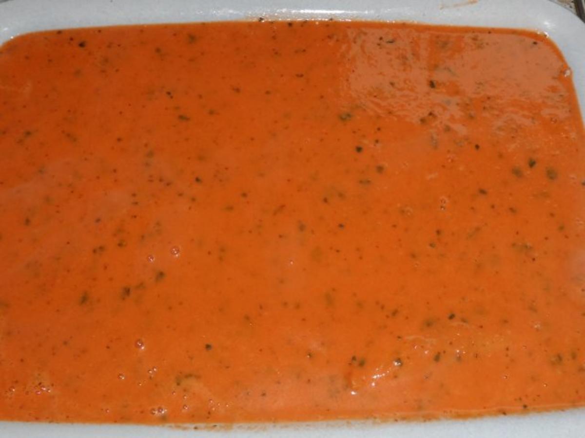 Ofengerichte: Gratinierte Schinken-Hackröllchen in cremiger Tomatensoße - Rezept - Bild Nr. 12