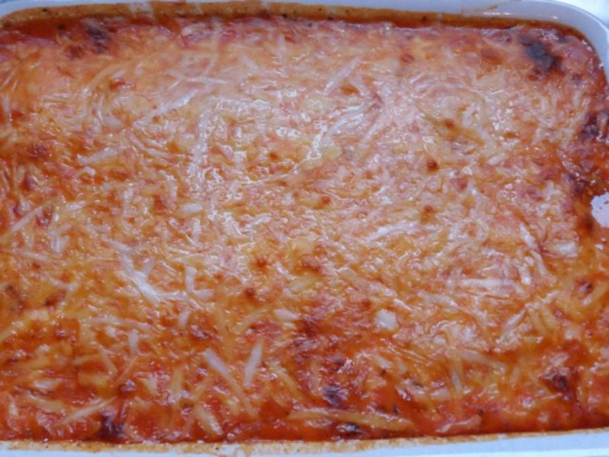 Ofengerichte: Gratinierte Schinken-Hackröllchen in cremiger Tomatensoße - Rezept - Bild Nr. 14