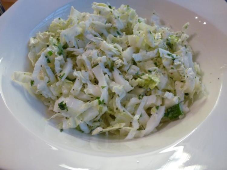 Chinakohl mit Kräuter Frischkäse Dressing - einfach - von Test00
