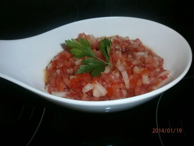 Rezept: Glasierte Hackbällchen mit Chilikartoffeln und Tomatensalsa Bild Nr. 5 Glasierte Hackbällchen mit Chilikartoffeln und Tomatensalsa - Rezept - Bild Nr. 5