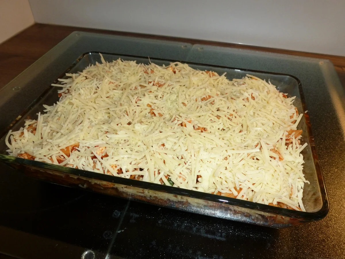 Penne-Auflauf  mit Zucchini, Feta und Putenfilet - Rezept - Bild Nr. 5231