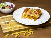 Penne-Auflauf  mit Zucchini, Feta und Putenfilet - Rezept - Bild Nr. 5235