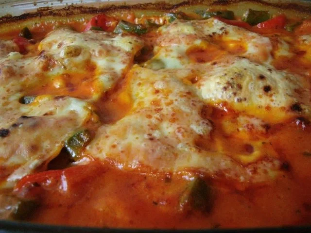 Steak mit Paprika in Tomatensauce überbacken - Rezept - Bild Nr. 9