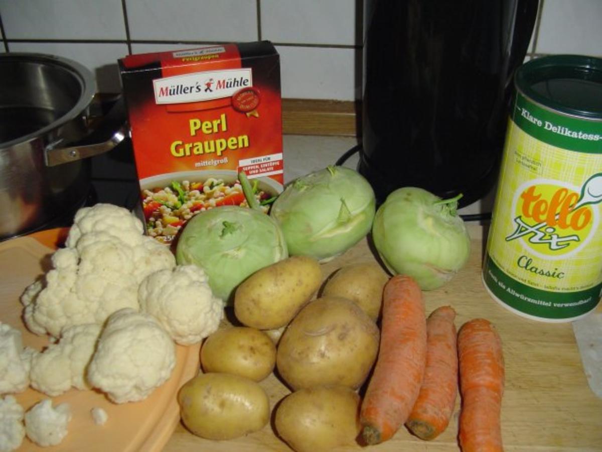 Gemüsesuppe mit Graupen- - Rezept - Bild Nr. 2
