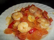 King-Prawns in scharfer Kokossoße - Rezept