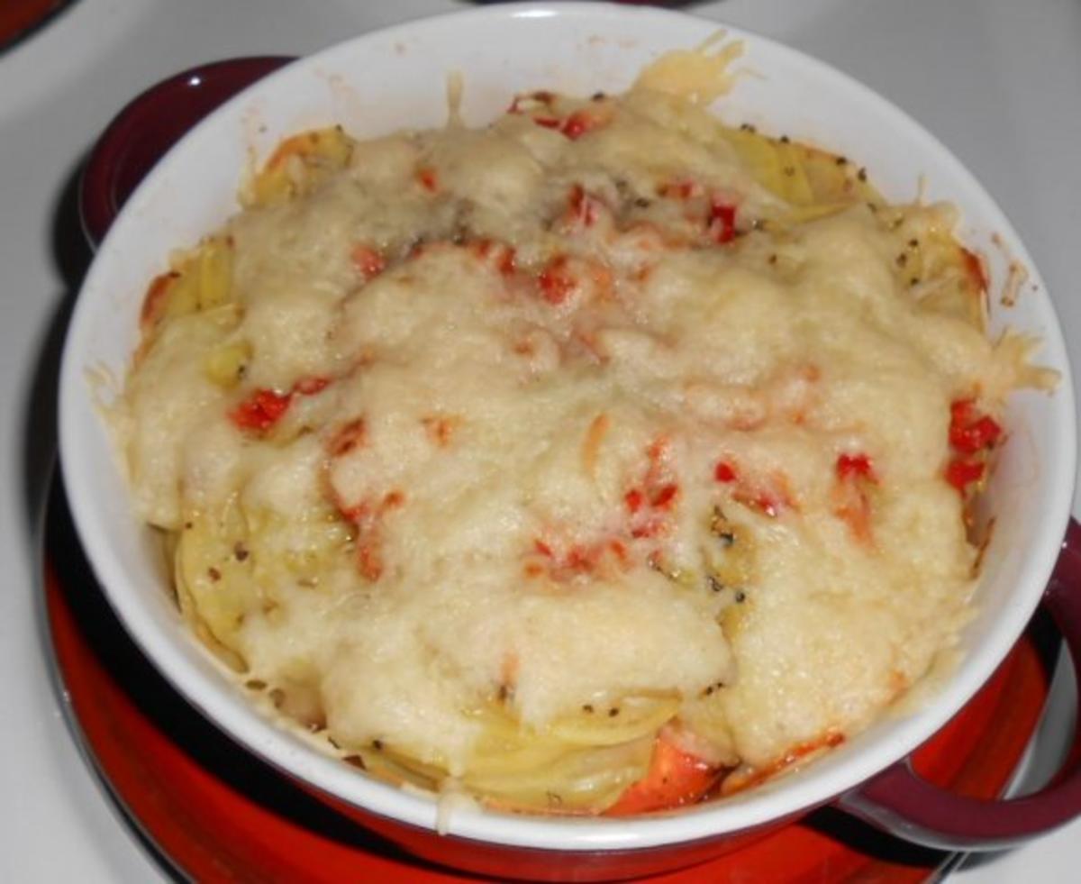 Kabeljaurückenfilet aus dem Ofen mit überbackenem Karotten-Kartoffelgemüse - Rezept - Bild Nr. 10