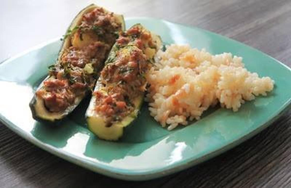 Bilder für Gefüllte Zucchini - Rezept