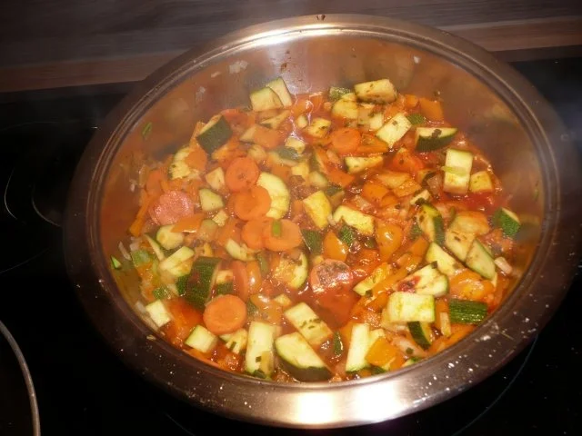 Kartoffelpuffer, Mischgemüse + Lachsfilet - Rezept - Bild Nr. 8