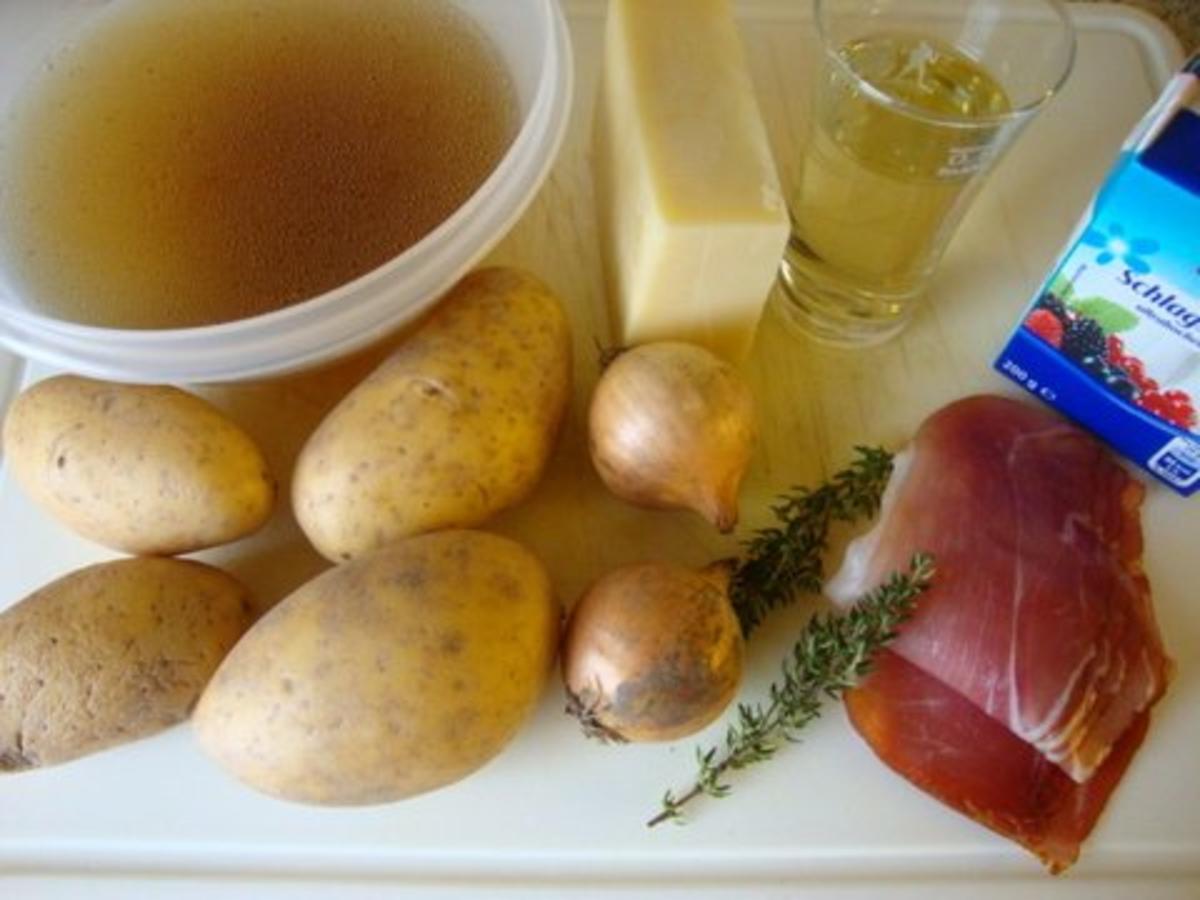 Kartoffel-Käse Süppchen mit Knusperschinken....200. ;)))) - Rezept - Bild Nr. 2