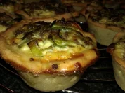 Mini-Quiches mit Hack und Lauch - Rezept