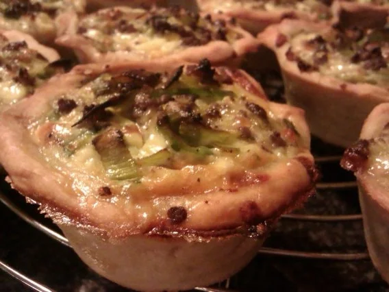Mini-Quiches mit Hack und Lauch - Rezept - Bild Nr. 7