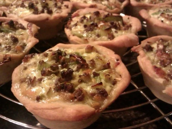 Mini-Quiches mit Hack und Lauch - Rezept - Bild Nr. 8