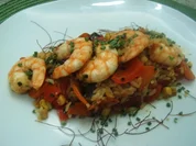 Reispfanne mit Garnelen - Rezept