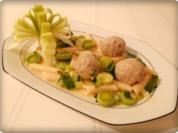 Lauch - Penne in Weißweinsauce und ♔Königsberger Klopse  dazu - Rezept