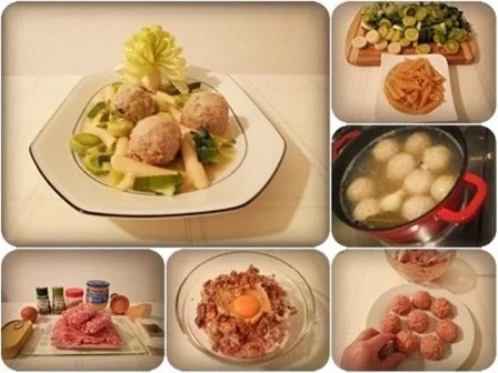 Lauch - Penne in Weißweinsauce und ♔Königsberger Klopse  dazu - Rezept - Bild Nr. 21