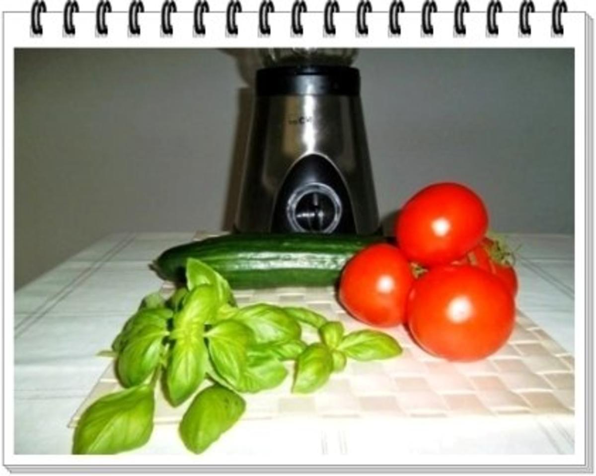 ㋡ Basilikum-Gurke-Tomate-Smoothie ㋡ - Rezept - Bild Nr. 2