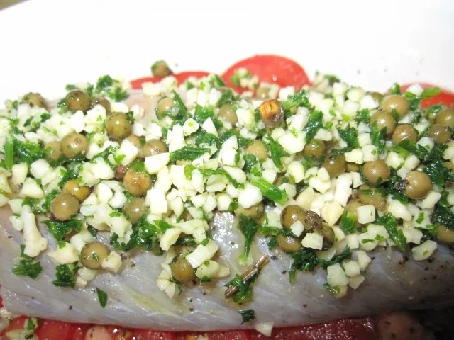 Rezept: Pfeffriges Seelachsfilet auf Tomatenbett Bild Nr. 6 Pfeffriges Seelachsfilet auf Tomatenbett - Rezept - Bild Nr. 6