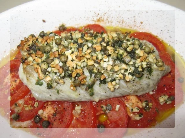 Rezept: Pfeffriges Seelachsfilet auf Tomatenbett Bild Nr. 7 Pfeffriges Seelachsfilet auf Tomatenbett - Rezept - Bild Nr. 7