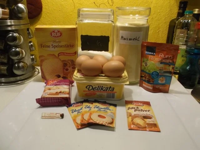 Kuchen: Marzipankuchen mit Rumrosinen - Rezept - Bild Nr. 2