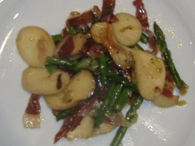 Wildspargel mit Kräuterseitlinge und Iberico-Schinken - Rezept - Bild Nr. 2