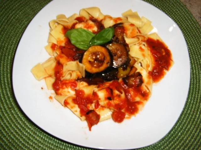 Bandnudeln mit Balsamico- Gemüse - Rezept - Bild Nr. 2