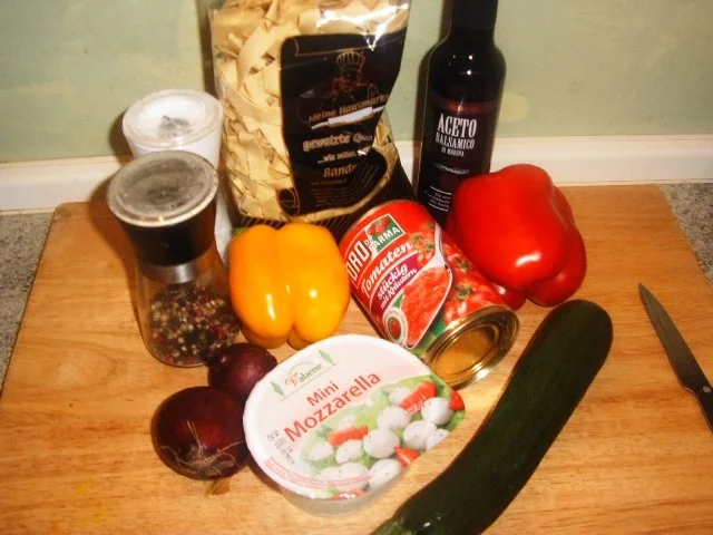 Bandnudeln mit Balsamico- Gemüse - Rezept - Bild Nr. 3