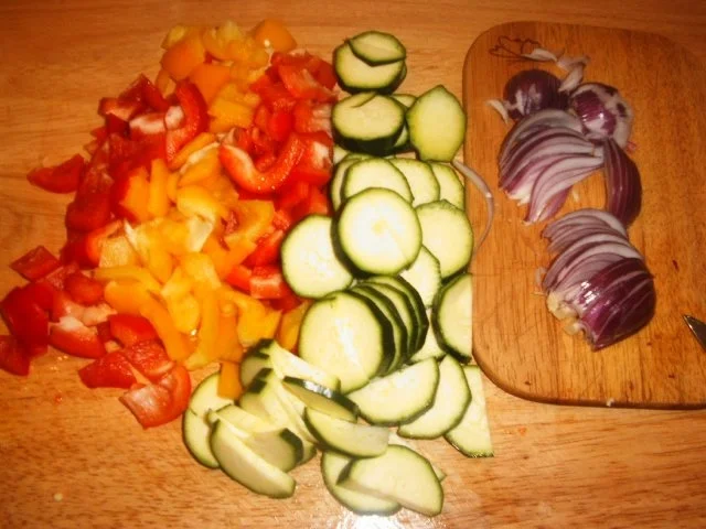 Bandnudeln mit Balsamico- Gemüse - Rezept - Bild Nr. 4