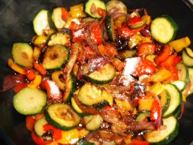 Bandnudeln mit Balsamico- Gemüse - Rezept - Bild Nr. 6