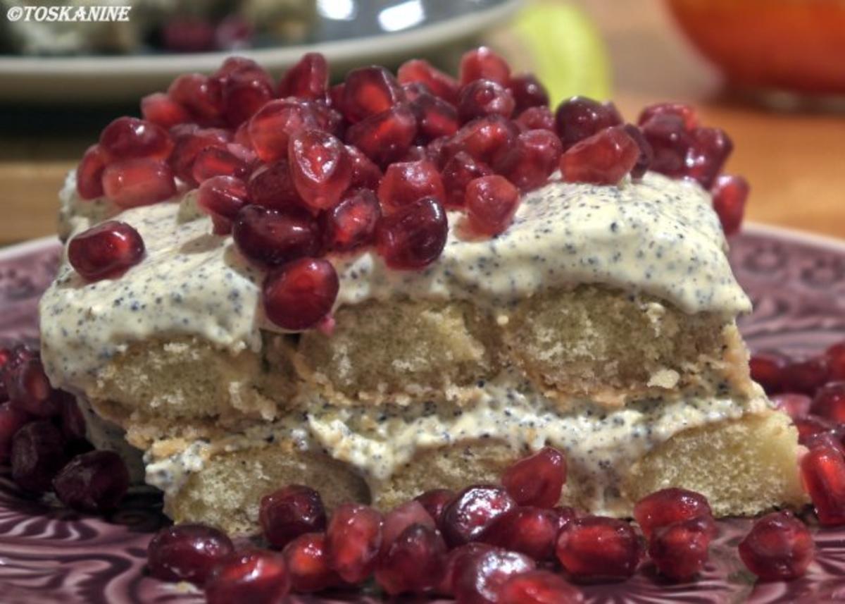 Bilder für Granatapfel-Mohn-Tiramisu - Rezept