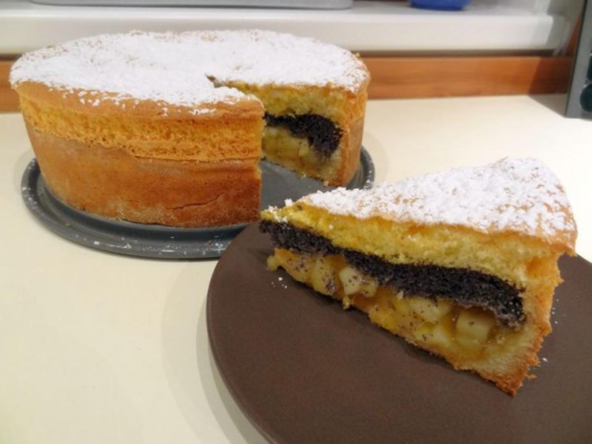 Apfel-Mohn-Torte - Rezept mit Bild - kochbar.de