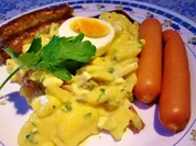Kartoffelsalat mit deftiger Senf-Marinade - Rezept