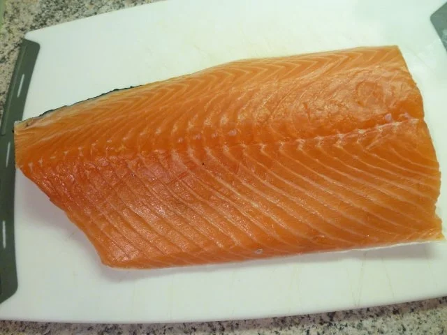 Rezept: Lachs auf einem Knoblauchspaghetti Bett Bild Nr. 4 Lachs auf einem Knoblauchspaghetti Bett - Rezept - Bild Nr. 4