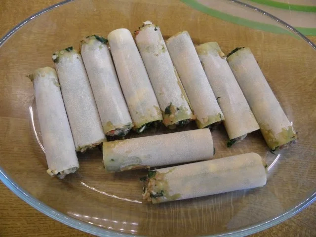 Rezept: Cannelloni mit Chili-Bechamelsauce Bild Nr. 3 Cannelloni mit Chili-Bechamelsauce - Rezept - Bild Nr. 3