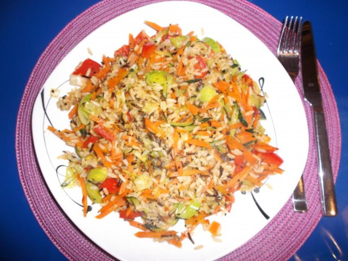 Vegetarisch: Pikante Reis-Gemüsepfanne - Rezept - Bild Nr. 15